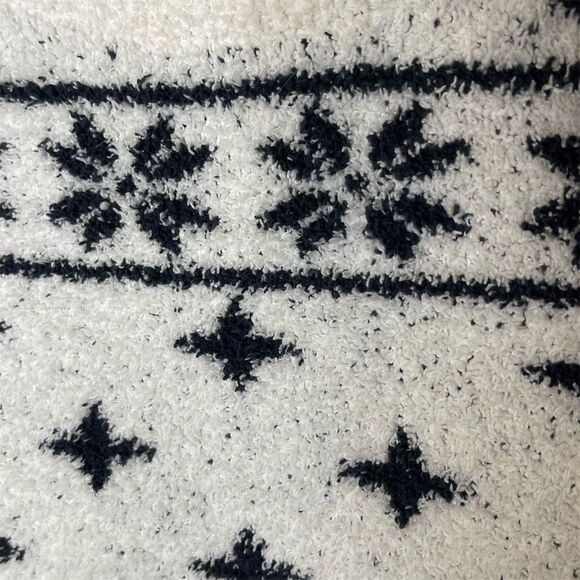 Barefoot Dreams Women's Fair Isle Crewneck Pullover Sweater Size M - Picture 3 of 6